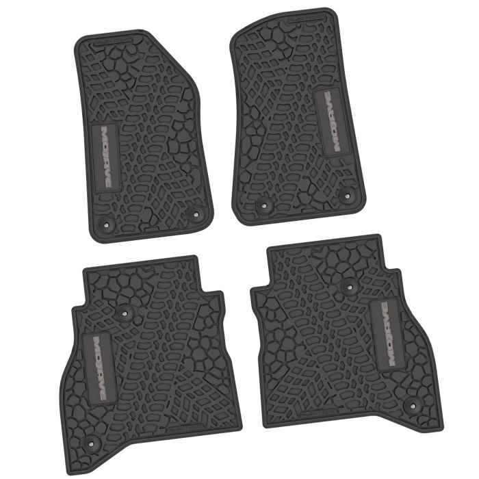 20-24 Jeep Gladiator Front and RearTire Tread/Scorched Earth Scene w/ Mojave Insert - Black w/ Silver Insert