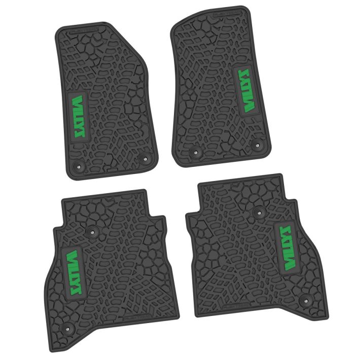20-24 Jeep Gladiator Front and RearTire Tread/Scorched Earth Scene w/ Willys Insert - Black w/ Green Insert