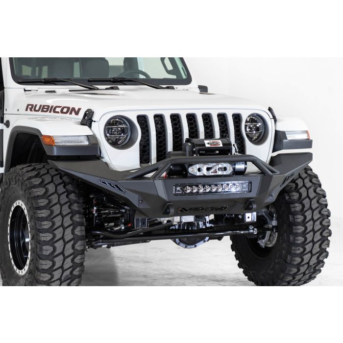 ADD Offroad  Stealth Fighter Full Length Front Bumper with Hoop for 18-22 Jeep Wrangler & Gladiator JT Rubicon Models