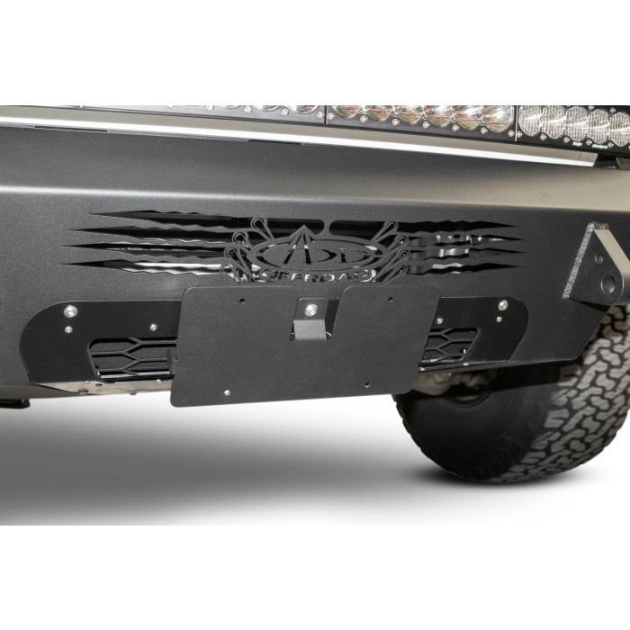 ADD Offroad AC11154501NA Universal Front License Plate Bracket for Non-Winch Bumpers