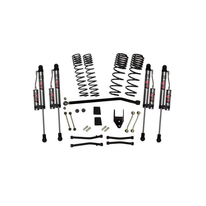 Skyjacker  4.5 in. Dual Rate-Long Travel Suspension Lift Kit with ADX 2.0 Remote Reservoir MonoTube Shocks for 21-23 Jeep Wrangler JL Unlimited 4XE 