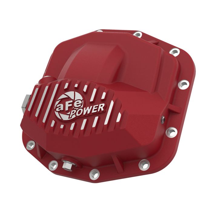 aFe Power 46-71030R Front Differential Cover in Red Finish for 18-19 Jeep Wrangler JL & 2020 Gladiator JT with Dana 44 Rubicon Front Axle