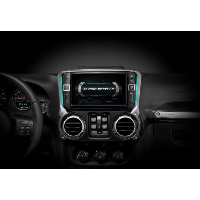 Alpine  i509-WRA-JK 9" Multimedia Dash Restyle System for 11-18 Jeep Wrangler JK