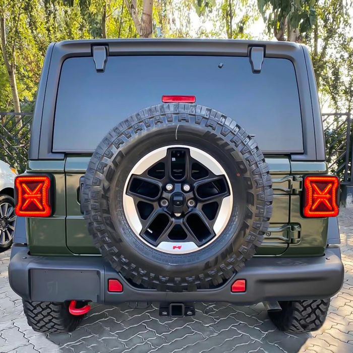 American Modified  Arrow LED Tail Lights with Smoked Black Lens for 07-26 Jeep Wrangler JK & JL