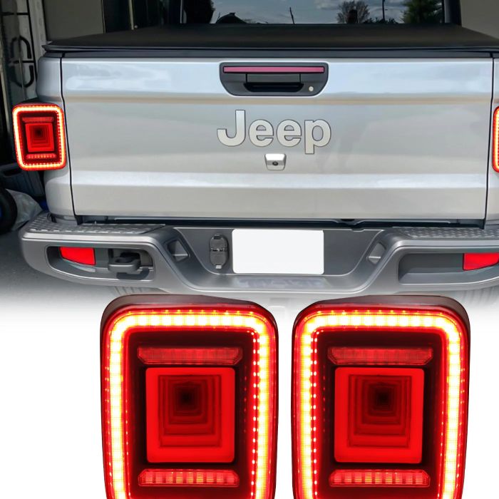American Modified  Tunnel Tail Lights for 20-26 Jeep Gladiator JT 