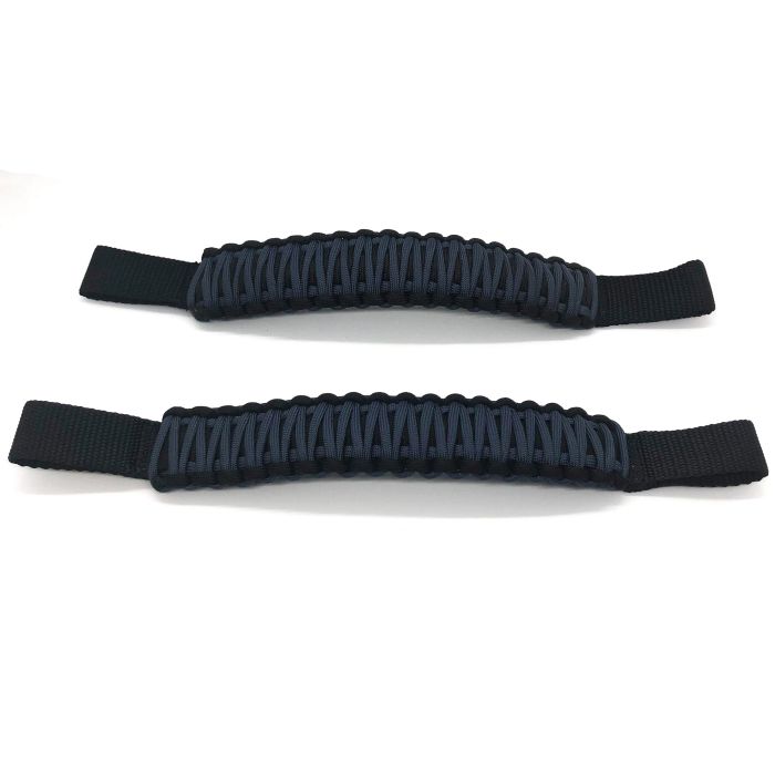 Jeep Headrest Paracord Grab Handles Black/Anvil Pair Bartact