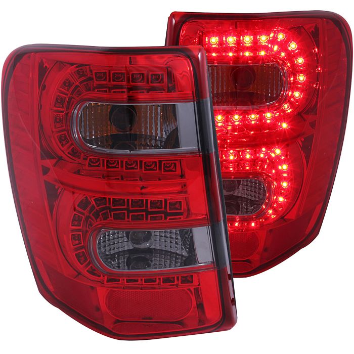 LED Taillights Red/Smoke 99-04 GRAND CHEROKEE
