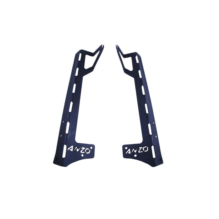 Anzo USA 851033 Windshield Light Bar Brackets for 07-18 Jeep Wrangler JK