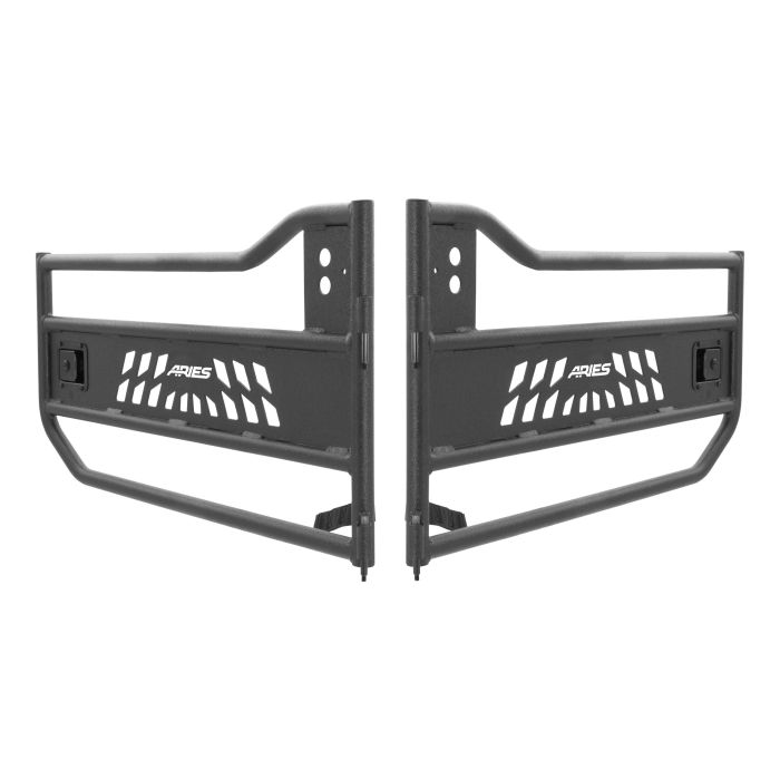 Aries 1500200 Front Tube Doors for 18-19 Jeep Wrangler JL & 2020 Jeep Gladiator JT