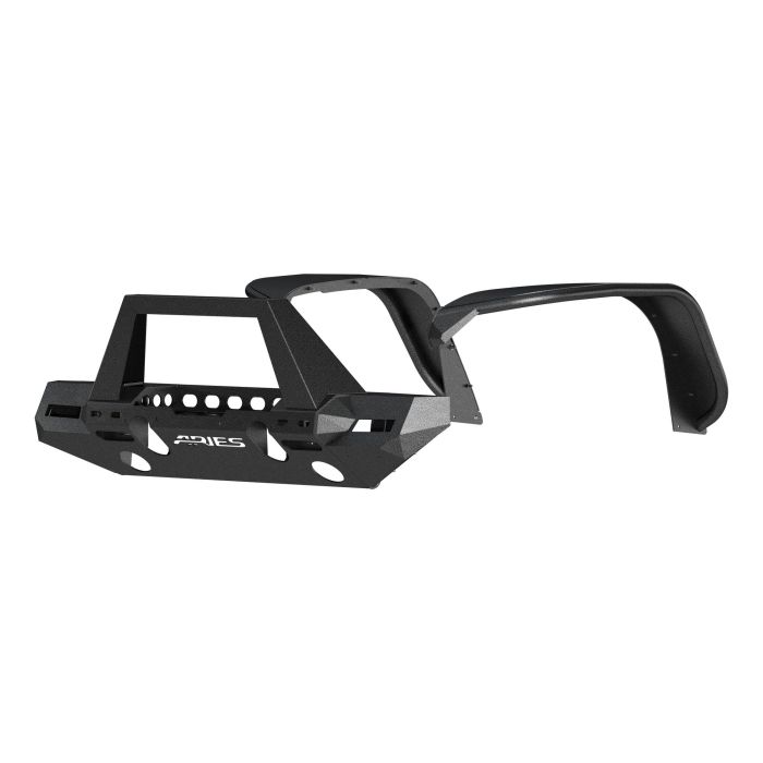 Aries  TrailChaser Front Bumper with Front Fender Flares & Grille Guard for 18-22 Jeep Wrangler JL Unlimited & Gladiator JT