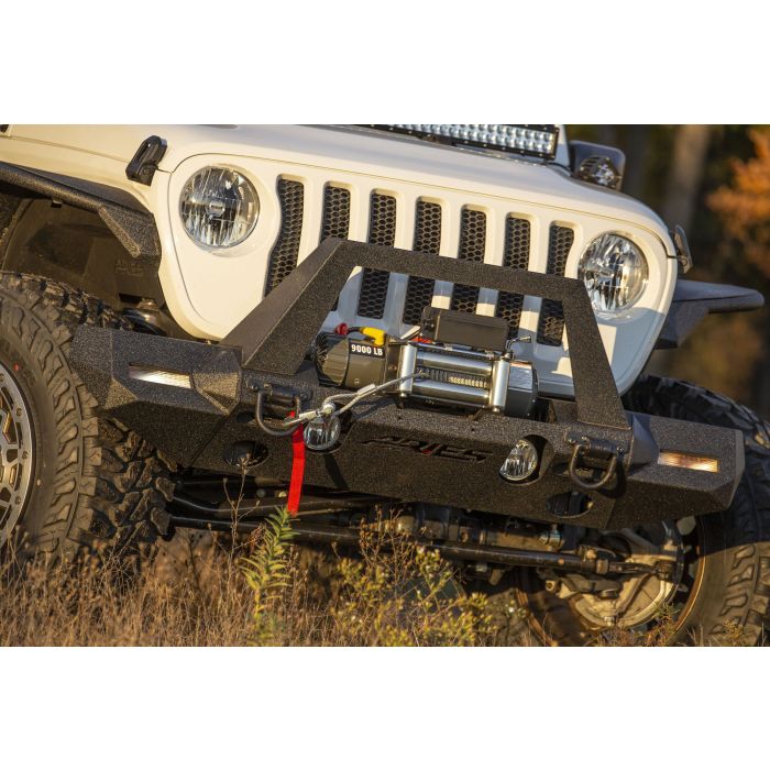 Aries  TrailChaser Front Bumper with Front Fender Flares & Grille Guard for 18-22 Jeep Wrangler JL Unlimited & Gladiator JT