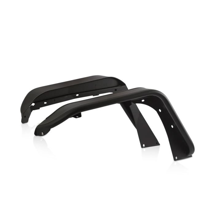 ATTJL01H106-BX-F Attica 4x4 Front Fender Flares -High Position - Black - Powder Coated - Steel - JL/JT