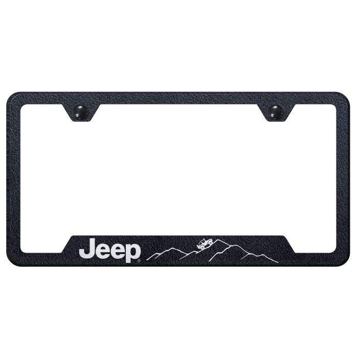 JEEP MOUNTAIN LICENSE FRAME - SS
