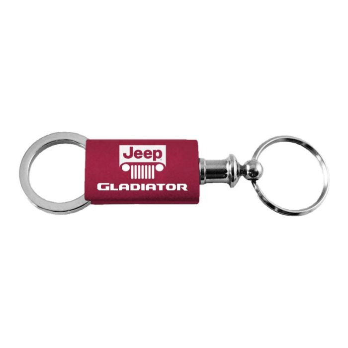 Automotive Gold  Jeep Grille Logo Gladiator Anodized Keychain 