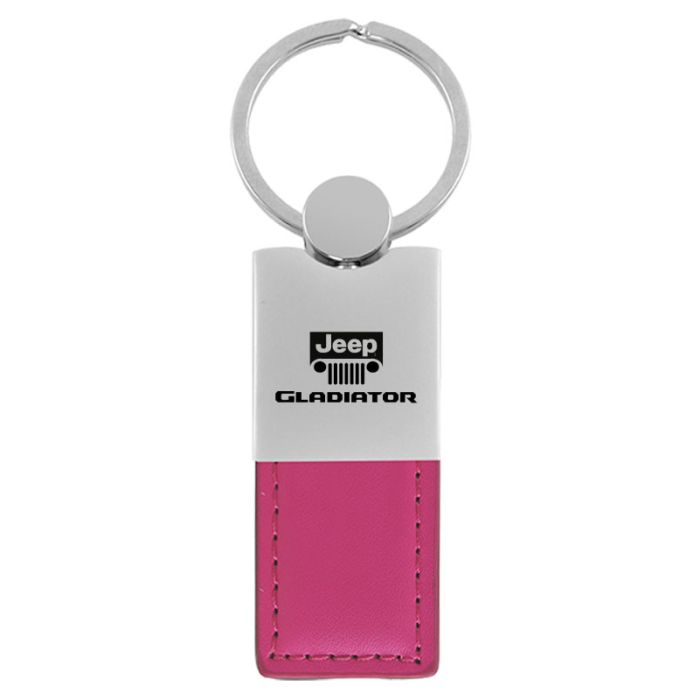 AUG GLADIATOR LEATH CHROME KEY FOB  PNK