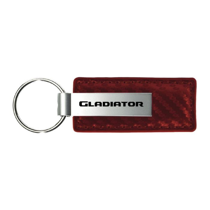 AUG GLADIATOR CRB FIB LTHR KEY FOB  BUR