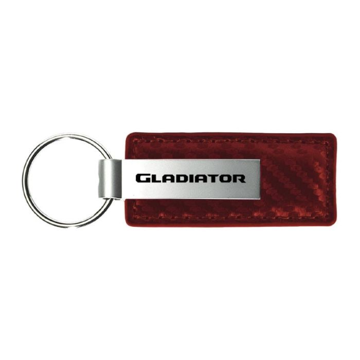 AUG GLADIATOR CRB FIB LTHR KEY FOB  BUR