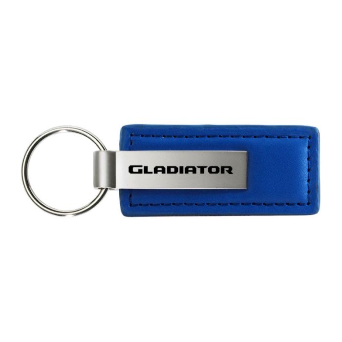 AUG GLADIATOR LEATHER KEY FOB  BLUE