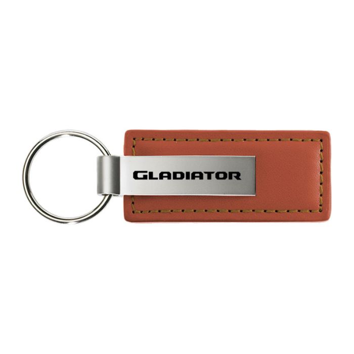 AUG GLADIATOR LEATHER KEY FOB  BROWN