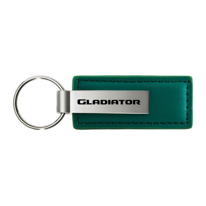AUG GLADIATOR LEATHER KEY FOB  GREEN