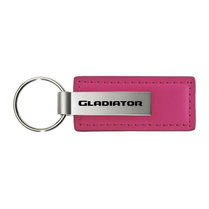 AUG GLADIATOR LEATHER KEY FOB  PINK
