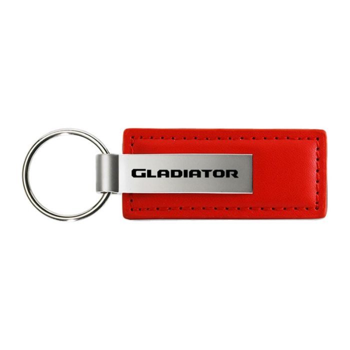 AUG GLADIATOR LEATHER KEY FOB  RED