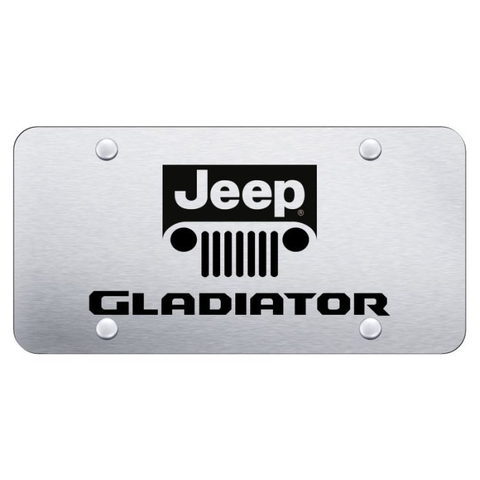 AUG GLADIATOR LIC PLATE ETCHED BRUSHED