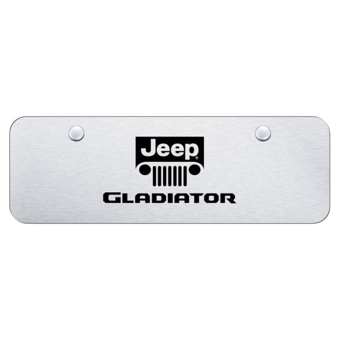 Automotive Gold  Laser Etched Stainless Gladiator Mini License Plate  