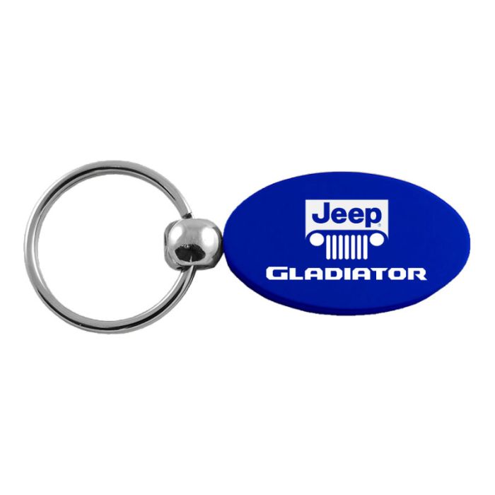 AUG GLADIATOR OVAL KEY FOB  BLUE