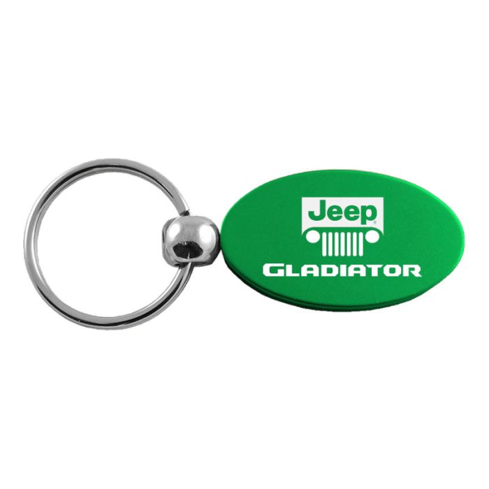 AUG GLADIATOR OVAL KEY FOB  GREEN
