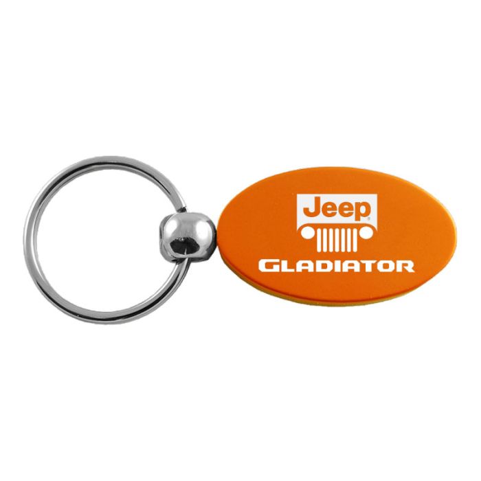AUG GLADIATOR OVAL KEY FOB  ORANGE