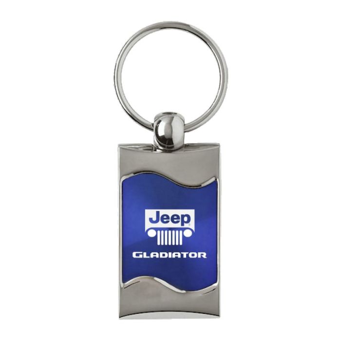 AUG GLADIATOR RECT WAVE KEY FOB  BLUE
