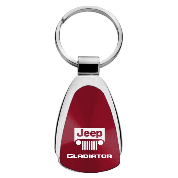 AUG GLADIATOR TEARDROP KEY FOB BURGANDY