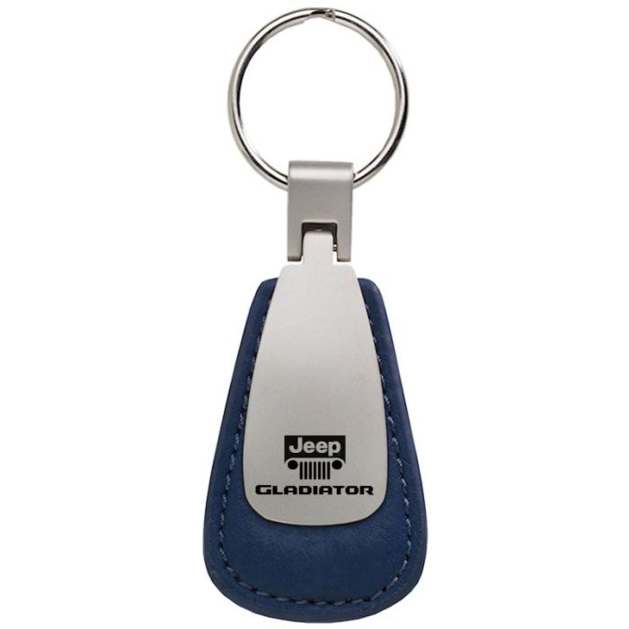 AUG GLADIATOR LEATH TRDROP KEY FOB BLUE