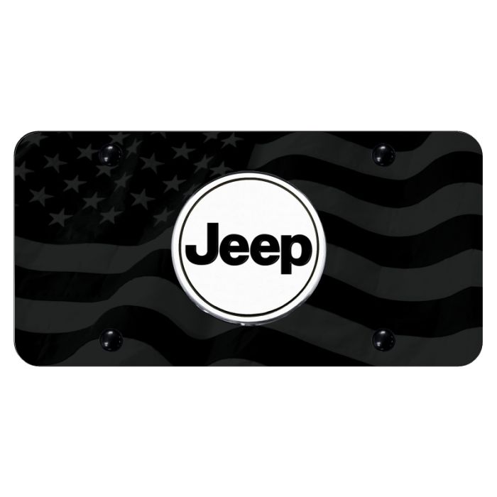 AUG JEEP WORD LICENSE PL SUB WAVE FLAG