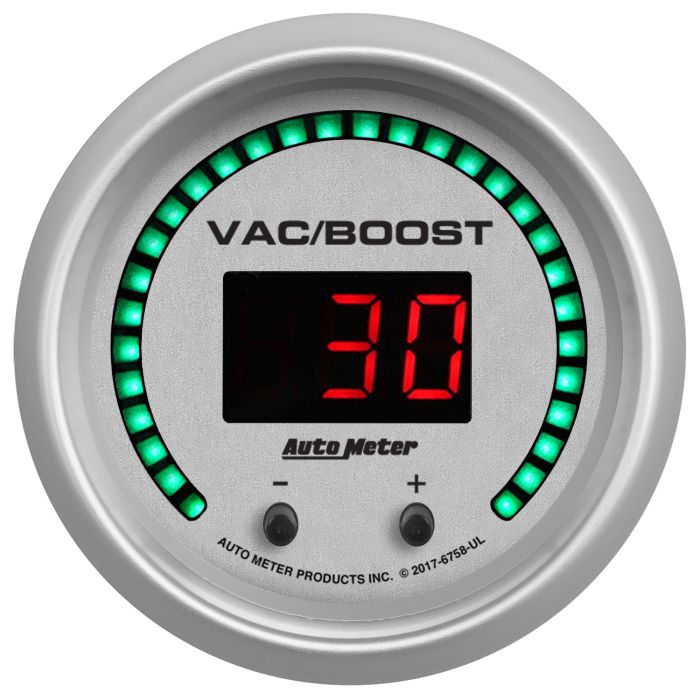 Auto Meter  Elite Digital Vacuum Boost Fluid PSI Dual Channel 