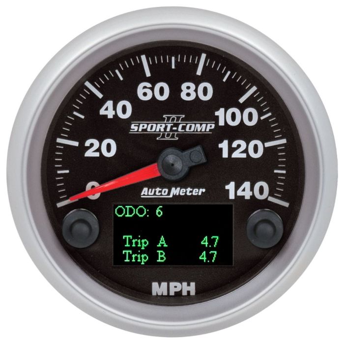 Auto Meter 880828 iCAN 3 3/8" Sport II Speedometer Gauge 0-140 MPH 