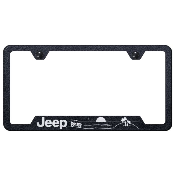 JEEP BEACH LSR ETCHED CUTOUT FRAME RUG
