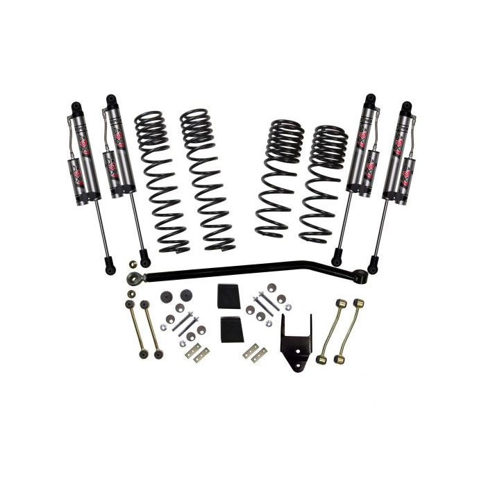 Skyjacker - 3.75" Suspension Lift Kit with ADX Reservoir Shocks Wrangler JLU 4XE Rubicon