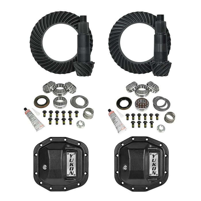 Yukon Stage 2 Re-Gear Kit upgrades front and rear diffs, incl diff covers