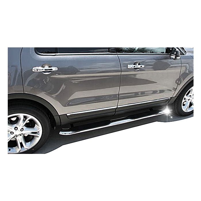 Black Horse 3in Side Steps Stainless Steel 21-23 Grand Cherokee L