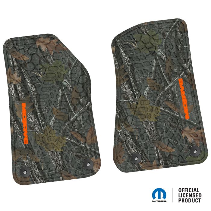 18-24 Jeep JL 2 Dr/Gladiator Front -Tire Tread/Scorched Earth Scene w/ Mojave Insert - Rugged Woods w/ Orange insert