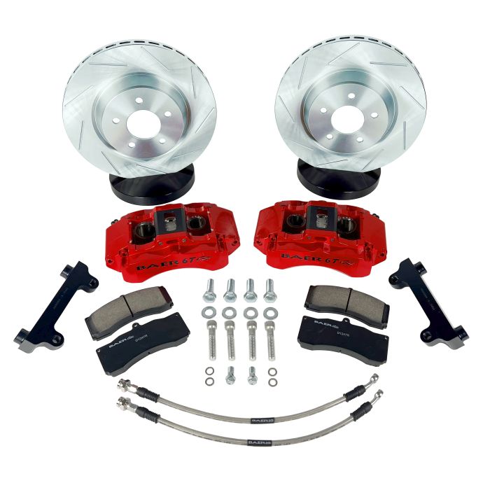 Baer Brakes 13.5" 6T Front Brake Kit, Fire Red, SDZ 07-25 JK/JL/JT