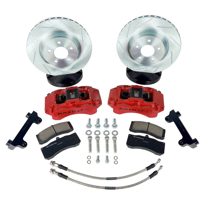 Baer Brakes 13.5" 6T Front Brake Kit, Red, SDZ 07-25 JK/JL/JT