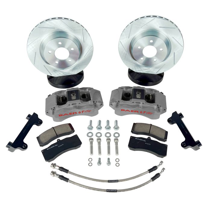 Baer Brakes 13.5" 6T Front Brake Kit, Silver, SDZ 07-25 JK/JL/JT
