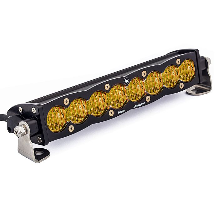 BAJ S8 LED LIGHT BAR WIDE DRV 10IN AMBR