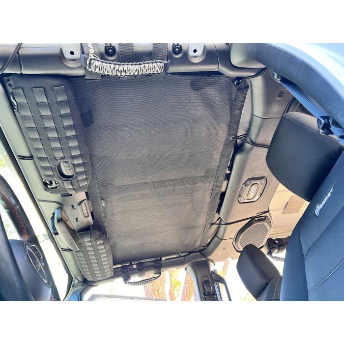 Front Sun Shade for Jeep Wrangler JL/JLU/JT Top 2018-25 | Bartact - BLACK