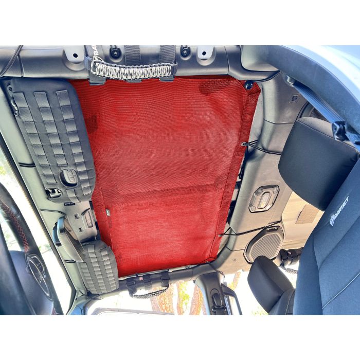 Rear Sun Shade for Jeep Wrangler JLU Top 2018-25 | Bartact - RED