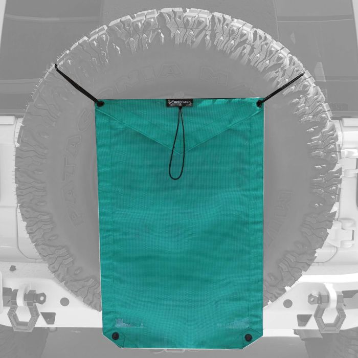 Spare Tire Trash Bag & Pet Divider Pat Pend for Jeep Wrangler, Gladiator, Ford Bronco, etc Bartact - TEAL