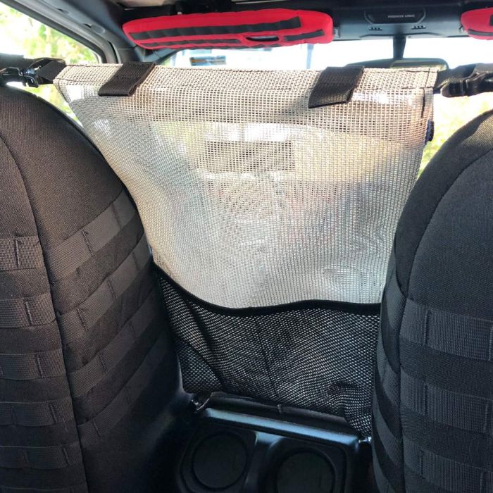 Bartact  Sun Mesh Seat Storage Bag & Pet Divider 